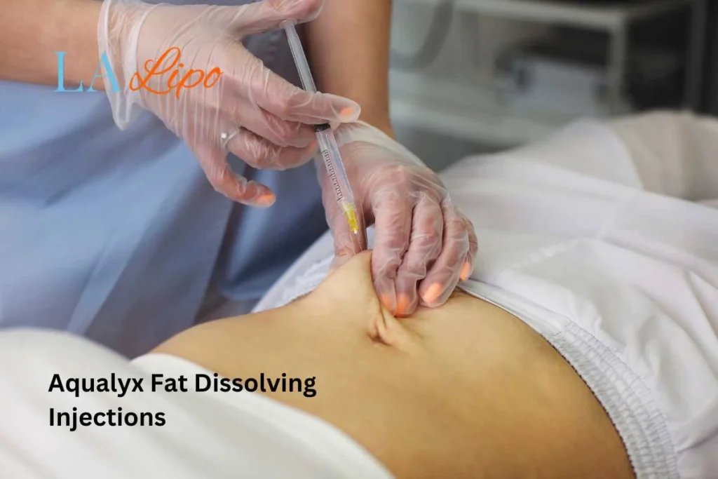 woman having fat dissolving injections Hartlepool in the stomach