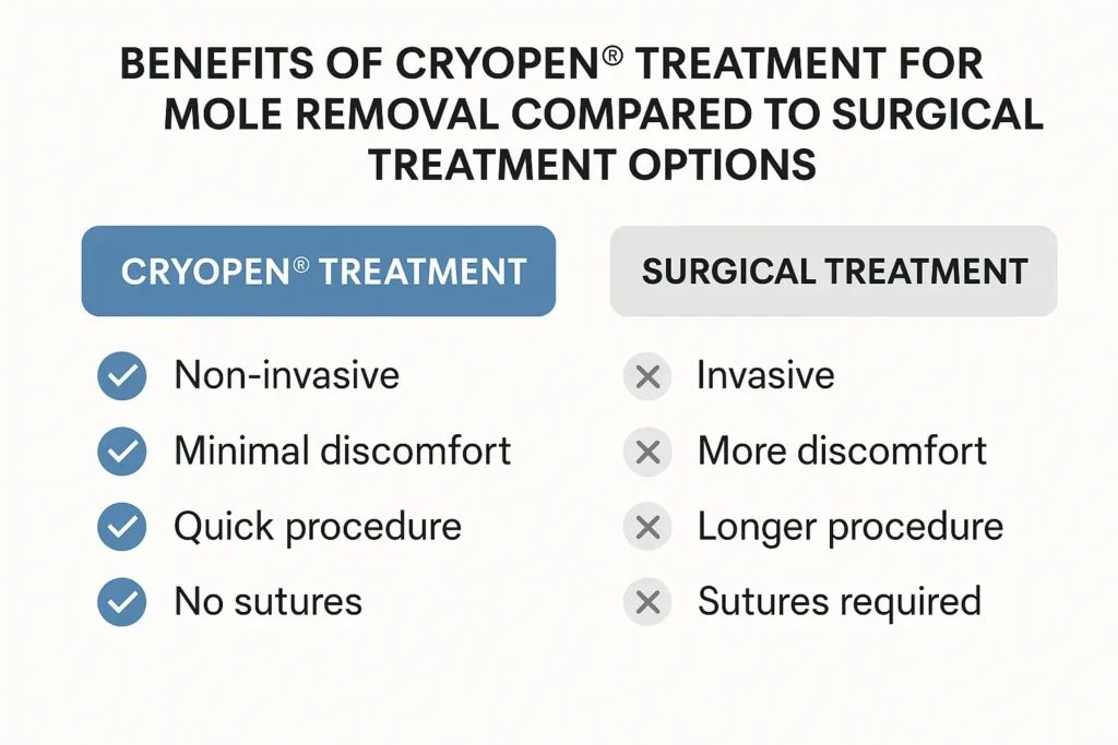 Benefits of professional mole-removal assessment at LA LIPO Hartlepool