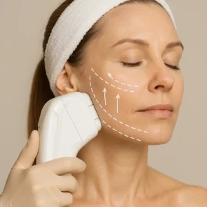 Woman having HI-FU to reduce wrinkles call LA LIPO Hartlepool Now!