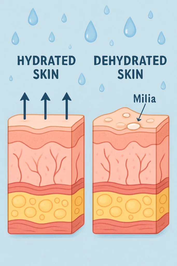 The importance of hydration and milia production Hartlepool