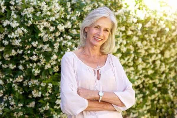 Older woman happy with urinary incontinence treatment Hartlepool