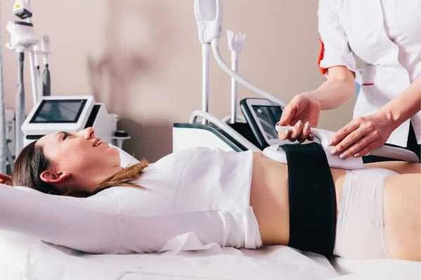 woman having body sculpting to help improve her body image and her mental health Hartlepool