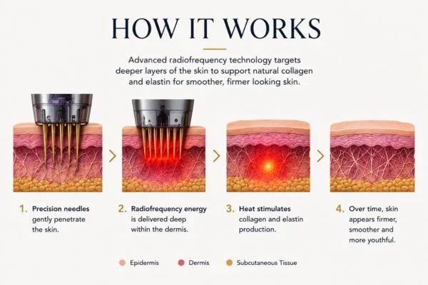 Diagram of how Collagen Lift Therapy Hartlepool works